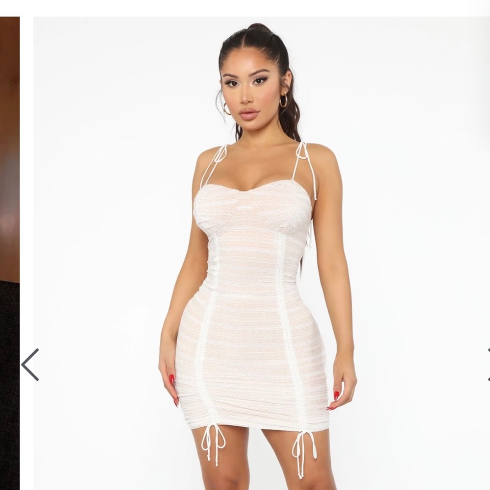 Ruched mini dress